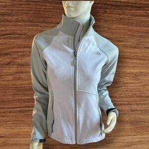 ❄️ 50% off winter The North Face Gray White Jacket High Collar Performance XS